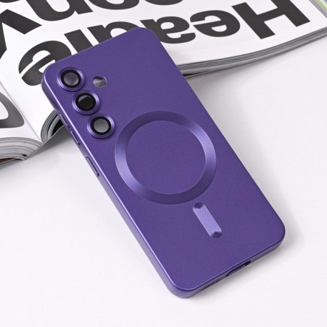 Futrola za Samsung Galaxy S25 leđa MagSafe chrome - ljubičasta