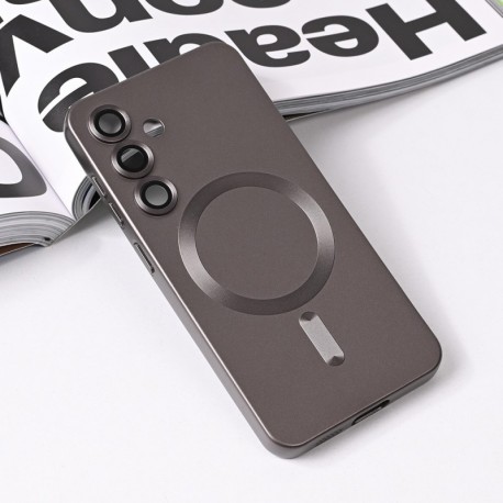 Futrola za Samsung Galaxy S25 leđa MagSafe chrome - siva