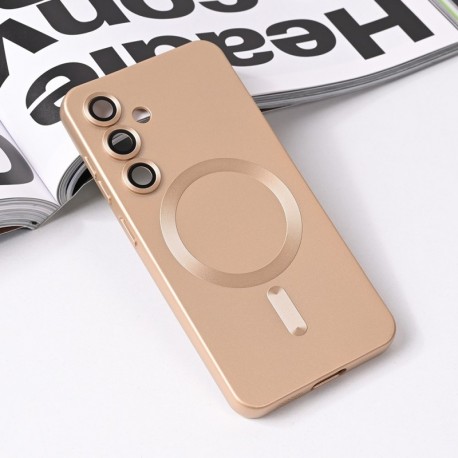 Futrola za Samsung Galaxy S25 leđa MagSafe chrome - zlatna