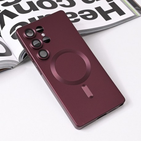 Futrola za Samsung Galaxy S25 Ultra leđa MagSafe chrome - bordo