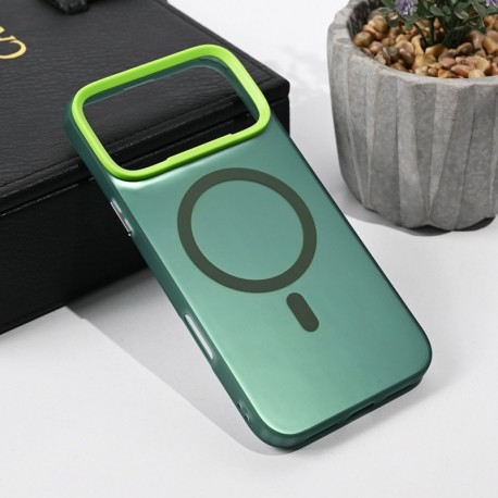 Futrola za iPhone 17 Pro Max leđa MagSafe clear 2 - zelena