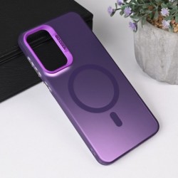 Futrola za Samsung Galaxy A56 leđa MagSafe clear 2 - ljubičasta