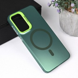 Futrola za Samsung Galaxy A56 leđa MagSafe clear 2 - zelena