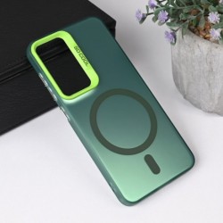 Futrola za Samsung Galaxy S25 leđa MagSafe clear 2 - zelena