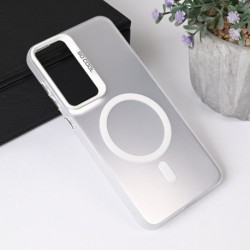 Futrola za Samsung Galaxy S25 Plus leđa MagSafe clear 2 - srebrna