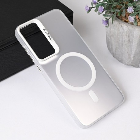 Futrola za Samsung Galaxy S25 Plus leđa MagSafe clear 2 - srebrna