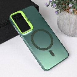 Futrola za Samsung Galaxy S25 Plus leđa MagSafe clear 2 - zelena