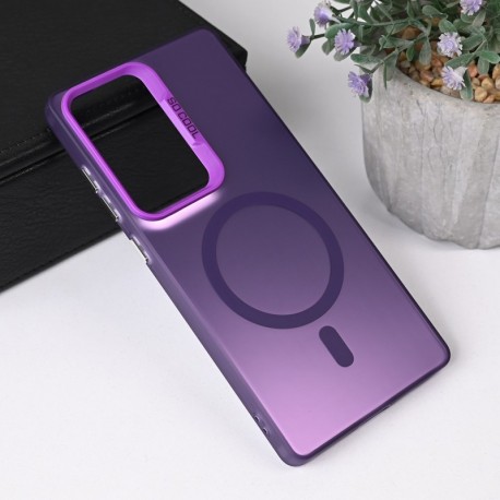 Futrola za Samsung Galaxy S25 Ultra leđa MagSafe clear 2 - ljubičasta