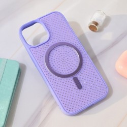 Futrola za iPhone 15 leđa MagSafe crystal glow - ljubičasta