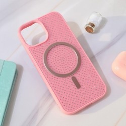 Futrola za iPhone 15 leđa MagSafe crystal glow - roza