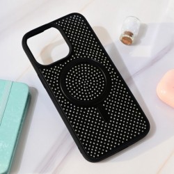 Futrola za iPhone 15 Pro Max leđa MagSafe crystal glow - crna