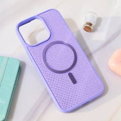 Futrola za iPhone 15 Pro Max leđa MagSafe crystal glow - ljubičasta