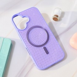 Futrola za iPhone 16 leđa MagSafe crystal glow - ljubičasta