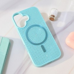 Futrola za iPhone 16 leđa MagSafe crystal glow - tirkizna