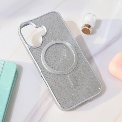 Futrola za iPhone 16 leđa MagSafe crystal glow - srebrna