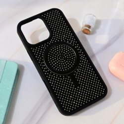 Futrola za iPhone 16 Pro Max leđa MagSafe crystal glow - crna