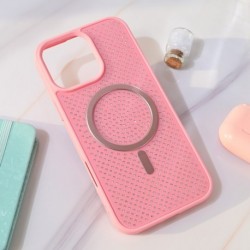 Futrola za iPhone 16 Pro Max leđa MagSafe crystal glow - roza