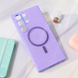 Futrola za Samsung Galaxy S23 Ultra leđa MagSafe crystal glow - ljubičasta