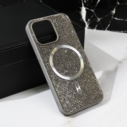 Futrola za iPhone 13 Pro leđa MagSafe glam - srebrna