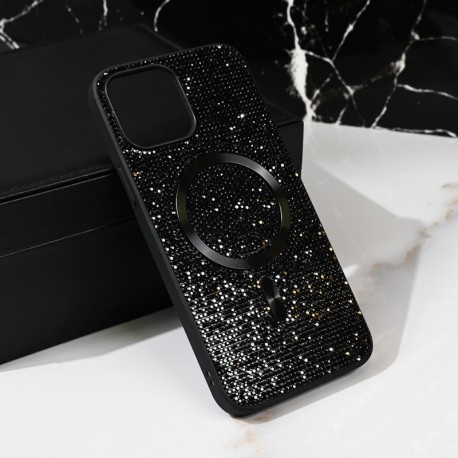 Futrola za iPhone 13 Pro Max leđa MagSafe glam - crna