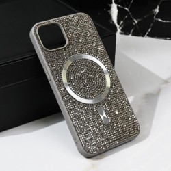 Futrola za iPhone 14 leđa MagSafe glam - srebrna