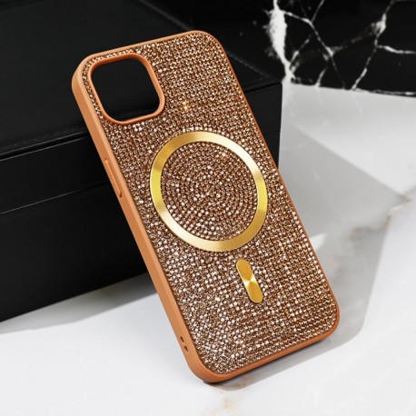 Futrola za iPhone 14 leđa MagSafe glam - zlatna