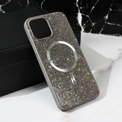 Futrola za iPhone 15 Pro Max leđa MagSafe glam - srebrna