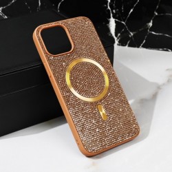 Futrola za iPhone 15 Pro Max leđa MagSafe glam - zlatna