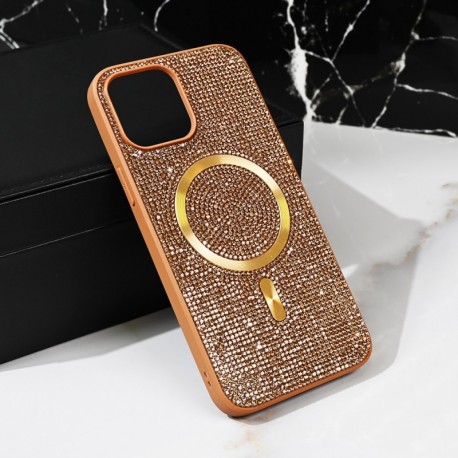 Futrola za iPhone 15 Pro Max leđa MagSafe glam - zlatna