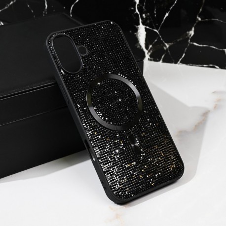 Futrola za iPhone 16 Plus leđa MagSafe glam - crna