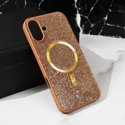 Futrola za iPhone 16 Plus leđa MagSafe glam - zlatna