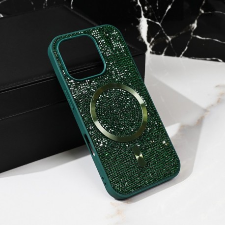 Futrola za iPhone 16 Pro leđa MagSafe glam - zelena