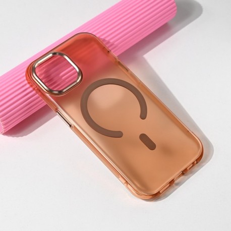 Futrola za iPhone 15 leđa MagSafe glow - braon