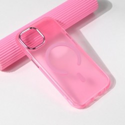 Futrola za iPhone 15 leđa MagSafe glow - roza