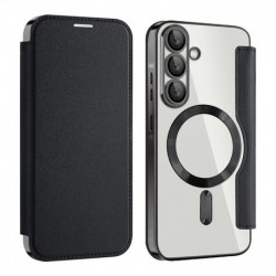 Futrola za Samsung Galaxy A36 preklop bez magneta bez prozora MagSafe Lux - crna