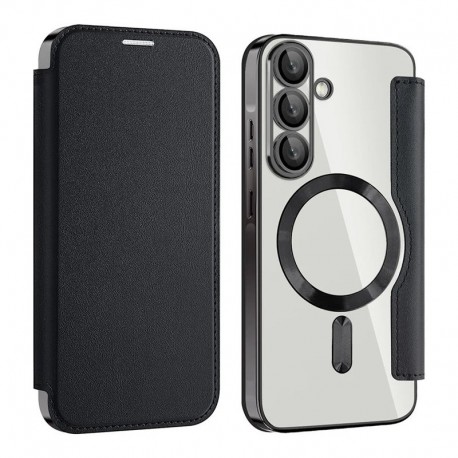 Futrola za Samsung Galaxy A36 preklop bez magneta bez prozora MagSafe Lux - crna