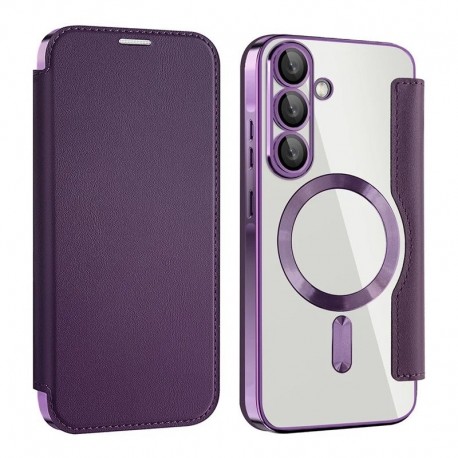 Futrola za Samsung Galaxy A36 preklop bez magneta bez prozora MagSafe Lux - ljubičasta