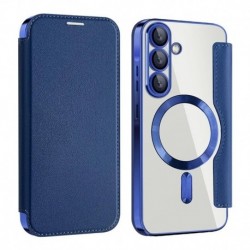 Futrola za Samsung Galaxy A36 preklop bez magneta bez prozora MagSafe Lux - plava
