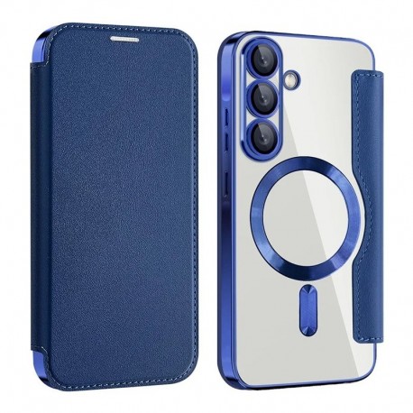 Futrola za Samsung Galaxy A36 preklop bez magneta bez prozora MagSafe Lux - plava