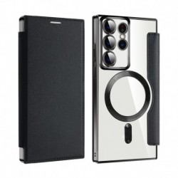 Futrola za Samsung Galaxy S22 Ultra 5G preklop bez magneta bez prozora MagSafe Lux - crna