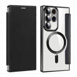 Futrola za Samsung Galaxy S23 Ultra preklop bez magneta bez prozora MagSafe Lux - crna