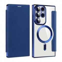 Futrola za Samsung Galaxy S23 Ultra preklop bez magneta bez prozora MagSafe Lux - plava