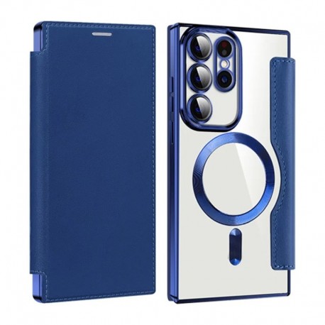 Futrola za Samsung Galaxy S23 Ultra preklop bez magneta bez prozora MagSafe Lux - plava