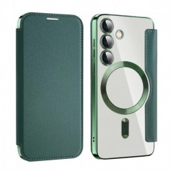 Futrola za Samsung Galaxy S24 preklop bez magneta bez prozora MagSafe Lux - zelena