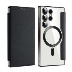 Futrola za Samsung Galaxy S24 Ultra preklop bez magneta bez prozora MagSafe Lux - crna