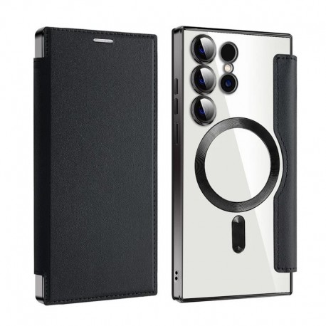 Futrola za Samsung Galaxy S24 Ultra preklop bez magneta bez prozora MagSafe Lux - crna