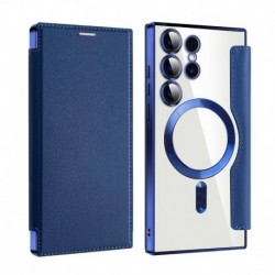 Futrola za Samsung Galaxy S24 Ultra preklop bez magneta bez prozora MagSafe Lux - plava