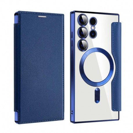 Futrola za Samsung Galaxy S24 Ultra preklop bez magneta bez prozora MagSafe Lux - plava