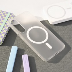 Futrola za Samsung Galaxy S25 leđa MagSafe matte PC - bela