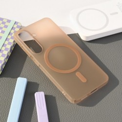 Futrola za Samsung Galaxy S25 leđa MagSafe matte PC - braon
